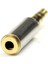 Altın 3.5mm Erkek - 2.5mm Kadın Fiş Stereo Ses Kulaklık Jak Adaptörü Dönüştürücü (Yurt Dışından) 5