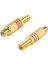 Rca Konnektör Fişi, 6'lı Paket Rca Dişi Fiş Vidaları Ses Video In-Line Jack Adaptörü Altın Kaplama Lehim Tipi, Altın (Yurt Dışından) 3