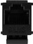 RJ45 Konektörü Keystone Jakı Cat6 RJ45 Uzatma Bağlayıcı Ethernet Ağı Lan Cat 6 Bağlayıcı Jakları Uzatma Adaptörü (Siyah) (Yurt Dışından) 2