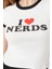 I Love Nerds Baskılı Baby Tee Tişört 3