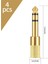 4 Adet 6.35MM (1/4 Inç) Erkek - 3.5mm (1/4 Inç) Dişi Stereo Kulaklık Adaptörü, Kulaklık Için Ses Adaptörü Jakı Fişi (Yurt Dışından) 2