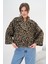 Kadın Leopar Ceket Kahve 30993 2