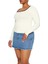 Plus Size Kare Yaka Bluz 1