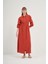 Kadın Modal Elbise Kiremit 31033 1