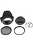 Canon Eos 700D 100D 600D 1200D Lens Hood Kapağı Için Cpl Uv Filtre Kiti 58MM (Yurt Dışından) 1