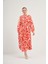 Ftz Saten Plise Elbise Pembe 31006 5