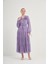 Kadın Organze Elbise Lila 31015 2