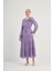 Kadın Organze Elbise Lila 31015 4