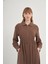 Kadın Modal Elbise Kahve 31033 2