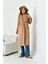 Ftz Kadın Kaşe Kaban Camel 30976 4