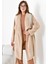 Ftz Kadın Kaşe Kaban Beige 30957 5