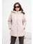 Ftz Kadın Kapitone Kaban Beige 30966 3