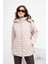 Ftz Kadın Kapitone Kaban Beige 30966 4