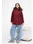 Ftz Kadın Kapitone Kaban Bordo 30966 2