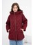 Ftz Kadın Kapitone Kaban Bordo 30966 3