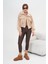 Ftz Kadın Kaşmir Mont Beige 30984 5