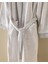 Opherna Kimono Pamuklu Unisex Bornoz - Beyaz/gri 2