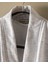 Opherna Kimono Pamuklu Unisex Bornoz - Beyaz/gri 4
