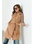 Ftz Kadın Kaşe Yelek Camel 30947 3
