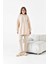 Kadın Kapitone Takım Beige 30942 5