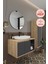 Gül 80 cm Banyo Dolabı+Ayna+Lavabo+Boy Dolabı 1