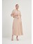 Kadın Etekli Tansel Takım Beige 31007 3