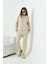 Kadın Kapitone Takım Beige 30954 1