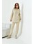 Kadın Kapitone Takım Beige 30954 2