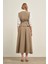Kadın Yelek Etek Takım Haki 31034 5