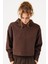 Aura Casual Hoodie Kahverengi 1