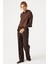 Aura Casual Hoodie Kahverengi 3