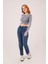 Kadın Ters Dikişli Basic Antrasit Body Bluz 2