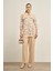Kadın Pantolonlu Kesme Tansel Takım Beige 31029 1