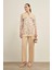 Kadın Pantolonlu Kesme Tansel Takım Beige 31029 2