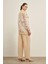 Kadın Pantolonlu Kesme Tansel Takım Beige 31029 5