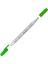 | Twin Fineliner Kalem, 0.4 mm ve 1.2 mm Çift Fiber Uçlu Çizim Kalemi, Yeşil 1
