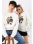 Bisiklet Yaka Teddy Sevgili Kombini Şardonlu Yumuşak Dokulu Sweatshirt 1