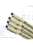 7 Adet Set Stili Gment Liner Pigma Micron Ink Marker Kalem Br Farklı Uçlu Siyah Fineliner Eskiz Kalemi (Yurt Dışından) 3