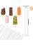 30 Adet Popsicle Çubukları 4.5 Inç Akrilik Cakesicle Çubukları Yeniden Kullanılabilir Buz Popsicle Çubukları Plastik Popsicle Çubukları (Şeffaf) (Yurt Dışından) 4