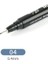 No.4 Tarzı 1 Adet Pigment Liner Pigma Mikron Mürekkep Marker Kalem Farklı Ucu Siyah Fineliner Eskiz Kalemleri (Yurt Dışından) 1