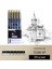 5 Adet Set A-1 Stili Pigment Liner Mikron Mürekkep Sanat Marker Kalem Kaligrafi Fırçası Kalemler Siyah Fineliner Eskiz Manga Çizim El Yazısı Beyaz Kalem (Yurt Dışından) 1