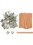 13X60MM Tarzı Mum Yapımı Malzemeleri Için Soya Parfin Balmumu Ahşap Mum Fitilleri, Sürdürülebilir Tab Mumlar Fitil Çekirdek Aksesuarları (Yurt Dışından) 2