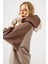 Aura Oversize Sweatshirt Kahverengi 2