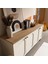 1700 Monza 180 cm (Membran Mdf Kapaklı) Bohem Konsol Sepet-Beyaz 4