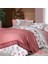 Eva Jadon Pembe Çift Kişilik %100 Pamuk Nevresim Takımı ve Pike Seti 2