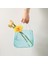 Çanta Vazo Cam Çiçek Vazosu Dekoratif Mavi Vazo Büyük Boy Oval Model 1,5kg Glass Bag Vase 2