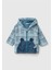 Bebek Havacı Mavi Fermuar Kapamalı Kulaklı Kanguru Cepli Kapüşonlu Sweatshirt 1