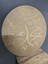 Allah Muhammet Yazısı 45 x 45 cm Çapında 1,8 cm Kalınlığında Ham Mdf 3