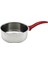 14CM Kırmızı Plastik Kulp Çelik Sos Tava (4604) 1