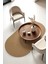 Bej Hasır Jüt Oval Kilim Bohem Oval Halı El Örgüsü Sisal Paspas 1